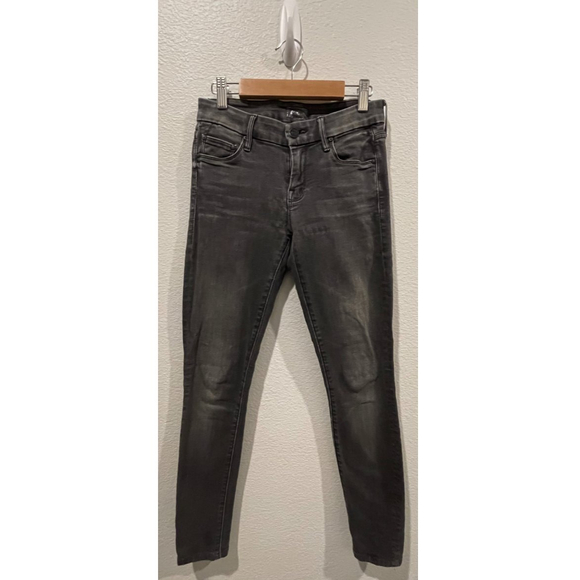 MOTHER The Looker Ankle Skinny Black Jeans - Picture 1 of 6